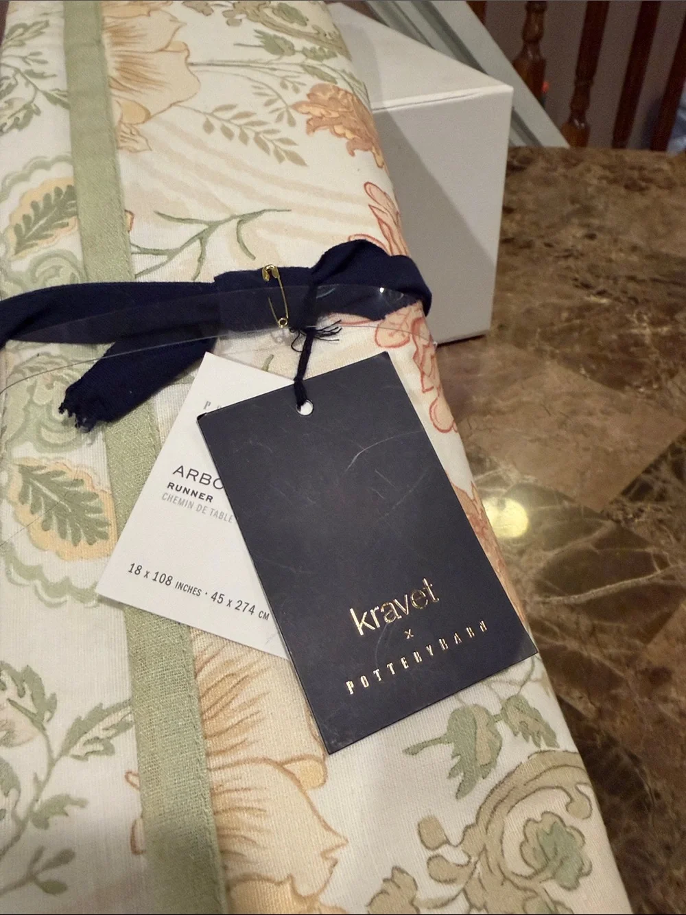 Pottery Barn x Kravet Table Runner, 18”x108”